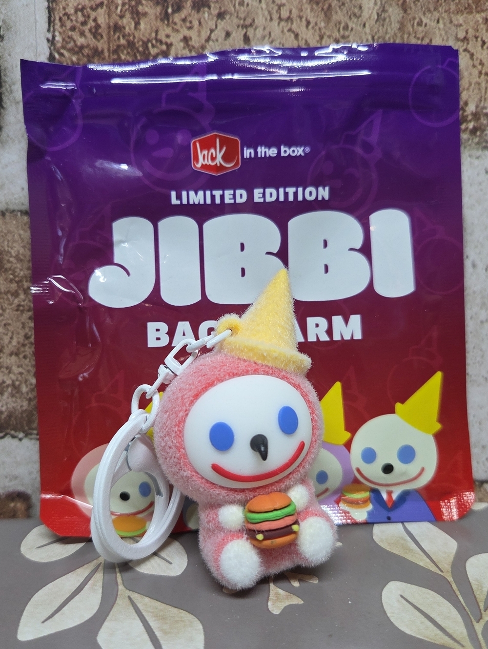 JIBBI Limited Edition Bag Charm — Pink, Yellow, White ' SPICY #1